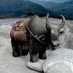 Handcrafted Wooden Yak Statue From Nepal