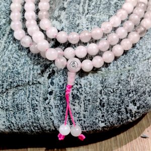 Rose Quartz Meditation Beads Japa Mala