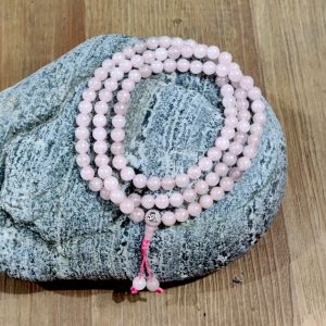 Rose Quartz Meditation Beads Japa Mala