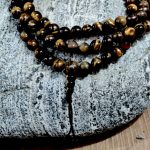 Hand-Knotted Tiger's Eye Japa Mala 108 Beads