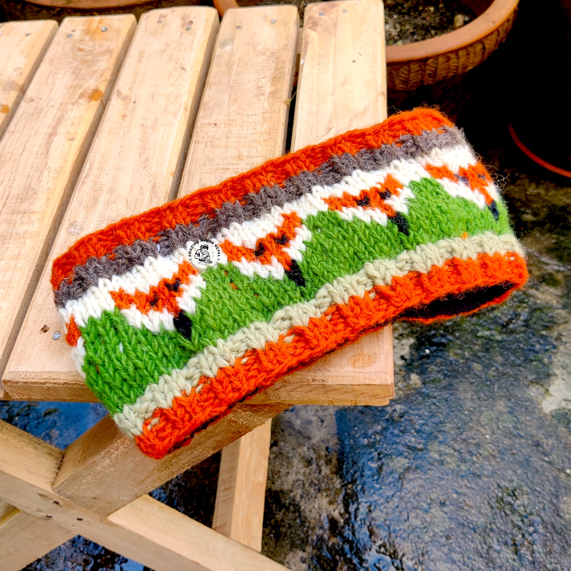 Wool Hand-Knitted Fox Head Warmer