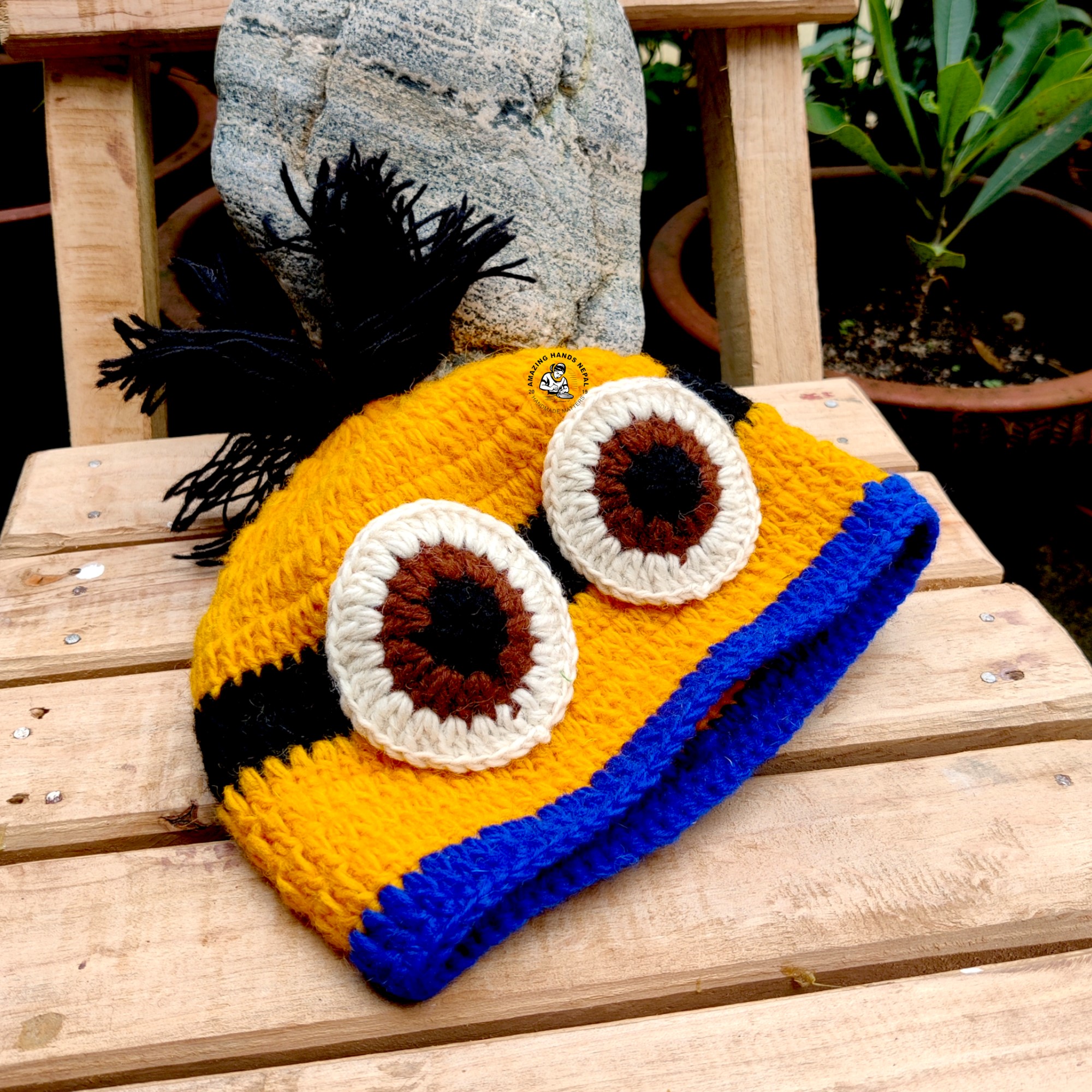 Nepali Women Hand Crocheted Minions Hats