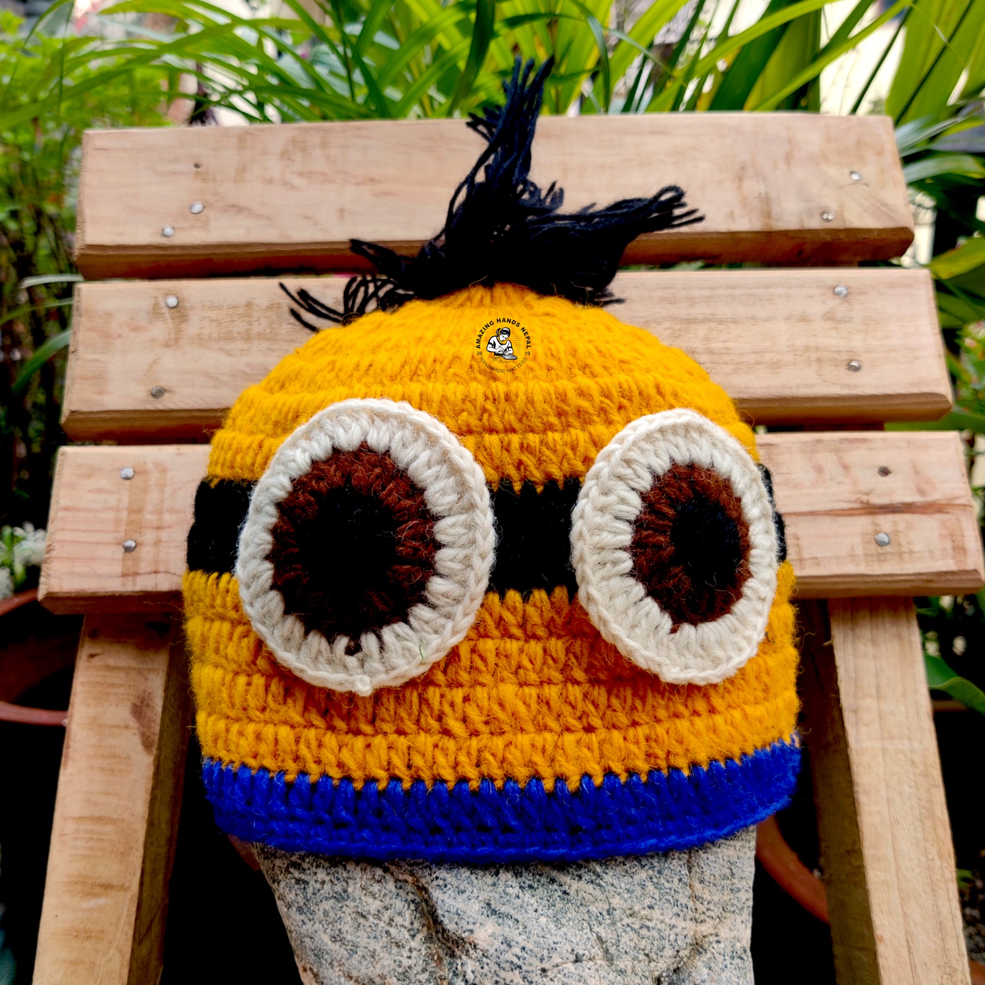 Nepali Women Hand Crocheted Minions Hats