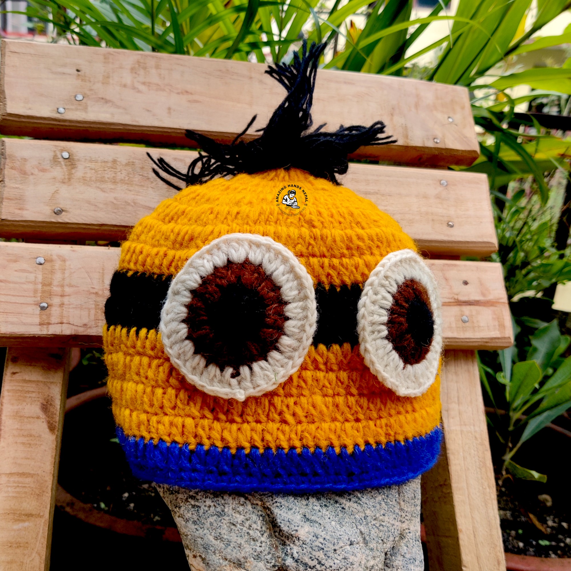 Nepali Women Hand Crocheted Minions Hats
