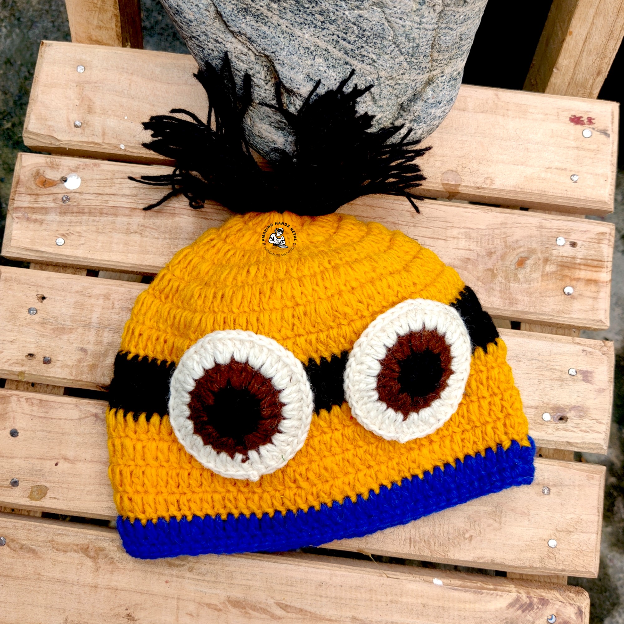 Nepali Women Hand Crocheted Minions Hats