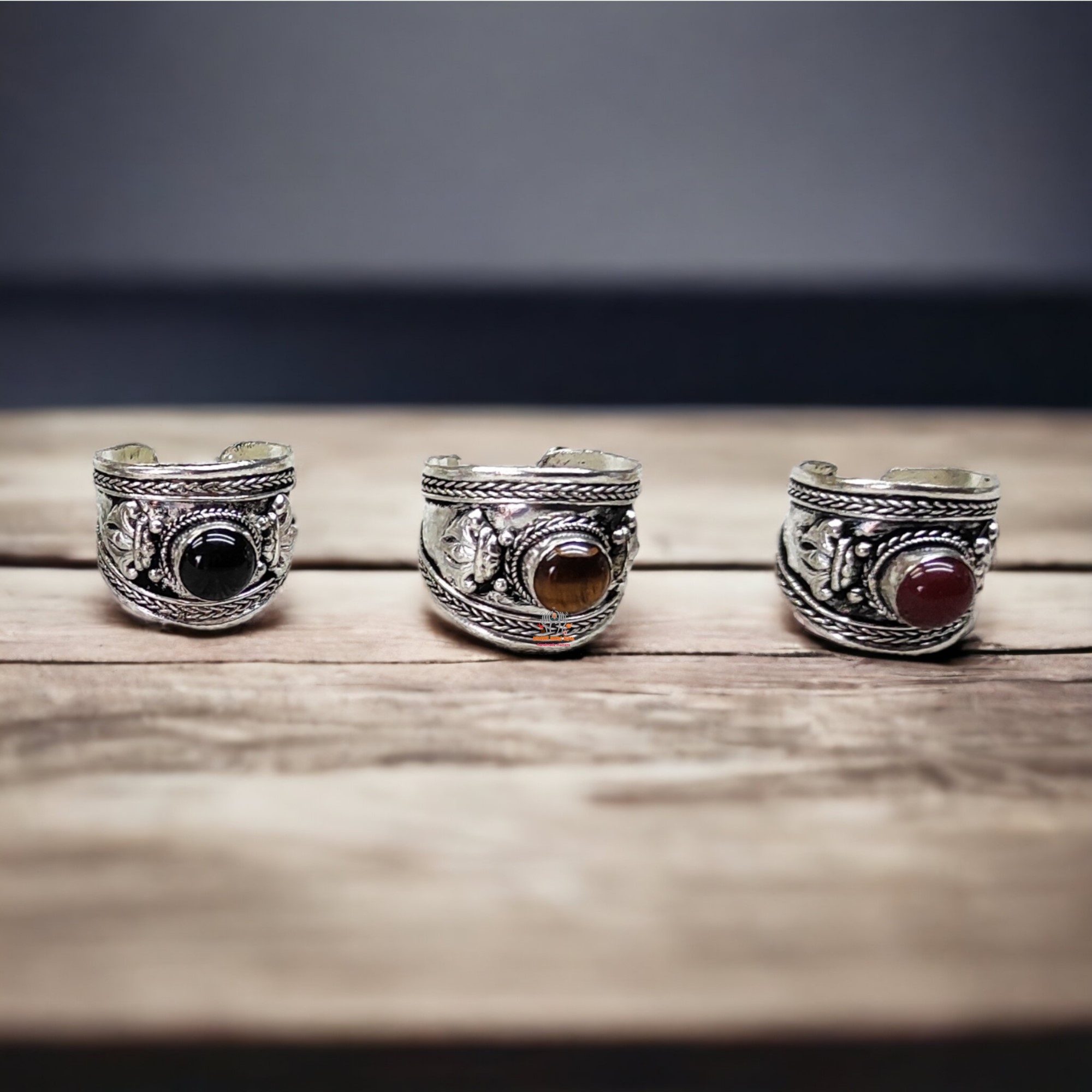 Tibetan Dorje Stone Finger Ring