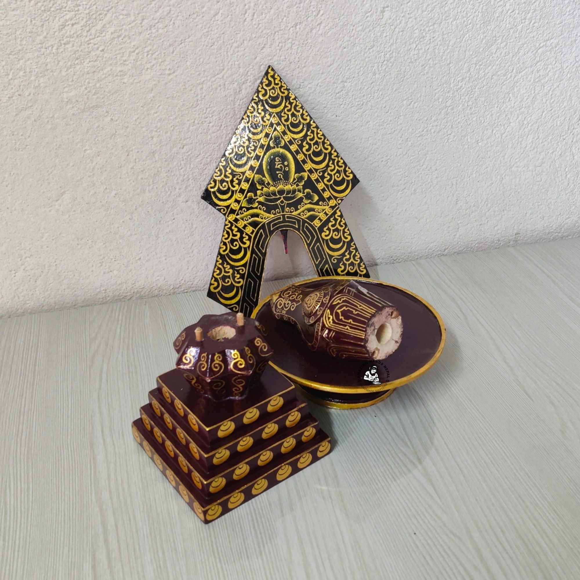 Buddhist Guru Rinpoche (Paltor) Wooden Torma