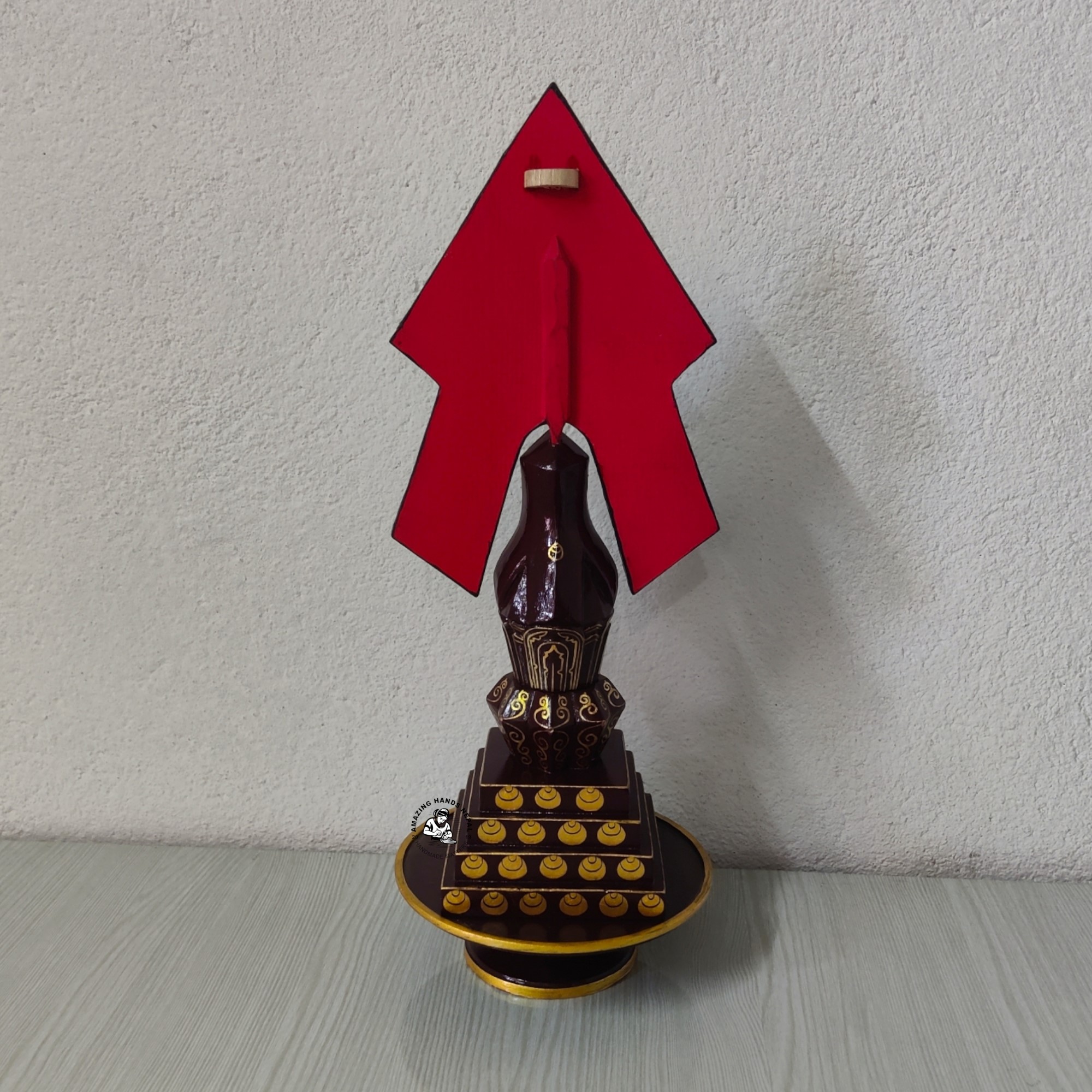 Buddhist Guru Rinpoche (Paltor) Wooden Torma