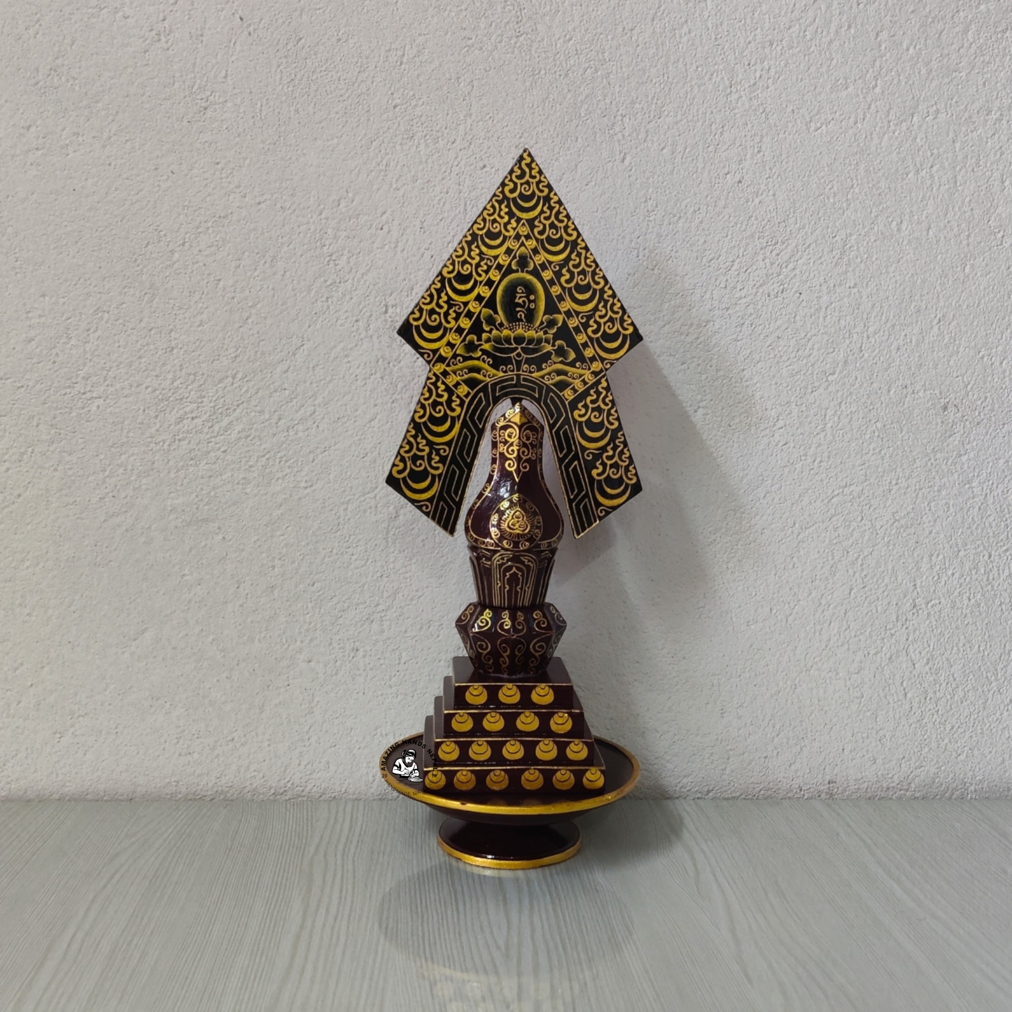 Buddhist Guru Rinpoche (Paltor) Wooden Torma