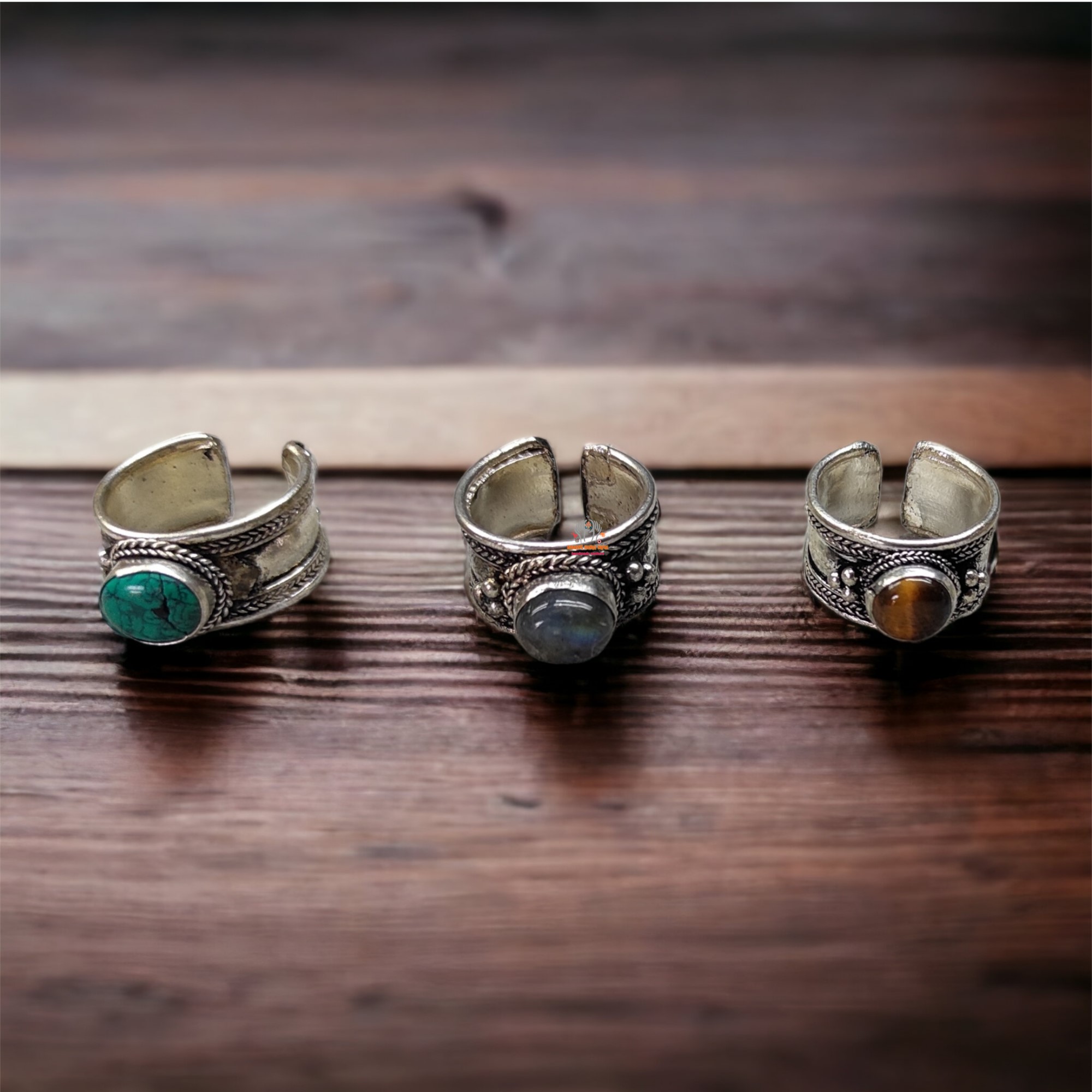 Tibetan Dorje Stone Finger Ring